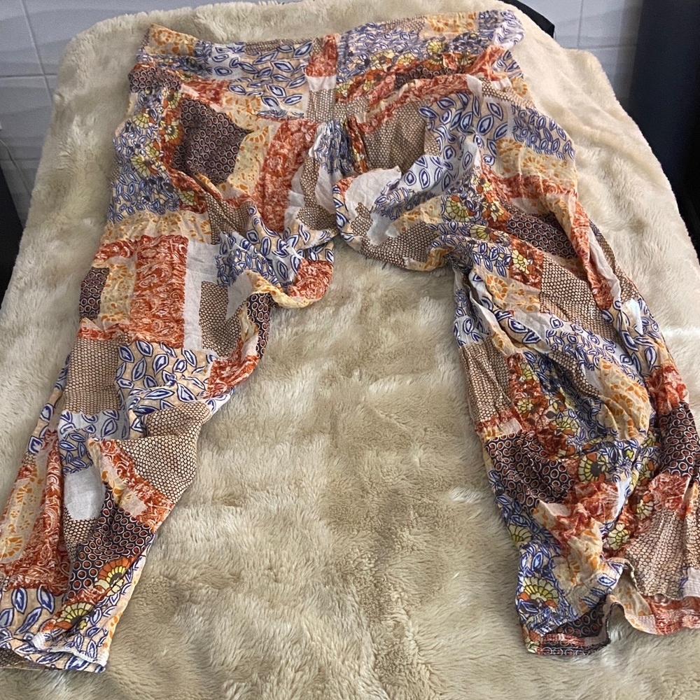 Colorful Patchwork Pants